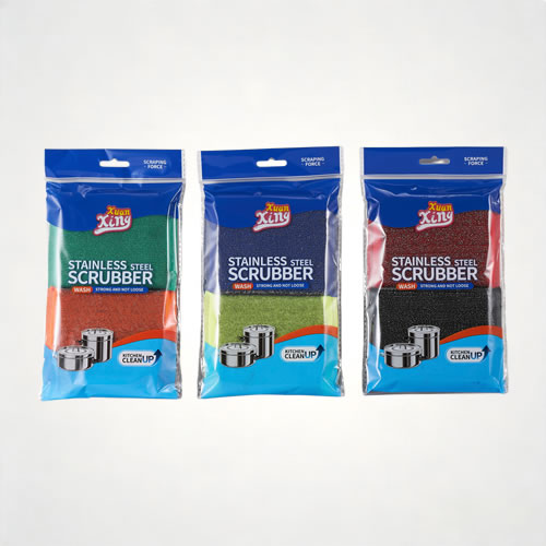 Metal Mesh Sponge Scrubs — Stainless Steel - 图片 2